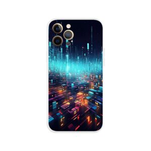High Speed Data Abstract Phone Case - Flexi case, Apple - iPhone 12 Pro Max