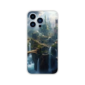 Elven Kingdom Fantasy Landscape Phone Case - Flexi case, Apple - iPhone 13 Pro