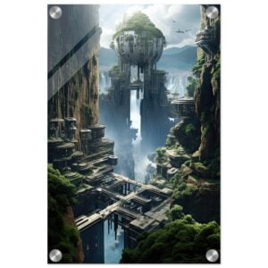 Sci-Fi Concept Art Acrylic Print - 30x45 cm / 12x18″