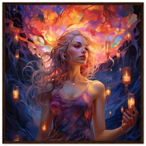 Lovely Lanterns and Colors Framed Print