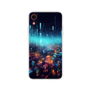 High Speed Data Abstract Phone Case - Flexi case, Apple - iPhone XR