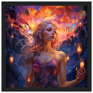Lovely Lanterns and Colors Framed Print