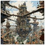 Surreal City Canvas Print