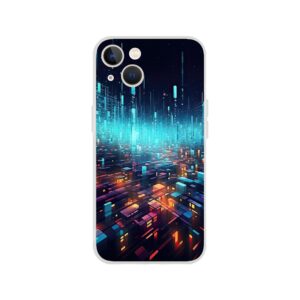 High Speed Data Abstract Phone Case - Flexi case, Apple - iPhone 13