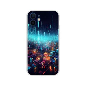High Speed Data Abstract Phone Case - Flexi case, Apple - iPhone 12 Mini