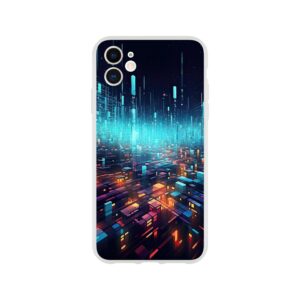 High Speed Data Abstract Phone Case - Flexi case, Apple - iPhone 11