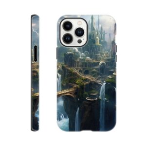Elven Kingdom Fantasy Landscape Phone Case - Tough case, Apple - iPhone 13 Pro Max