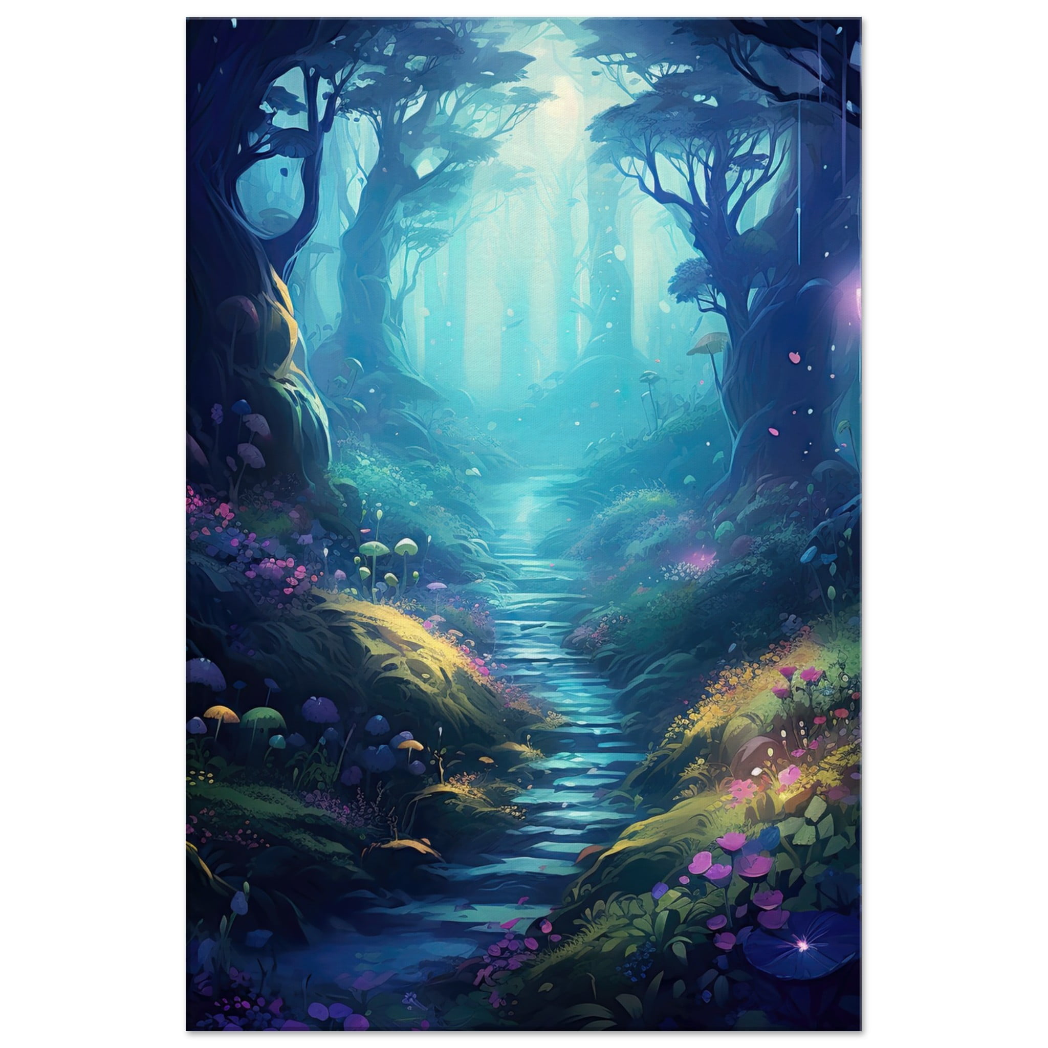 Path Through the Magic Forest Canvas Print – 60×90 cm / 24×36″, Thick