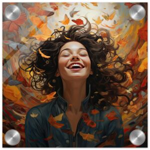 Pure Happiness Art Acrylic Print - 20x20 cm / 8x8″