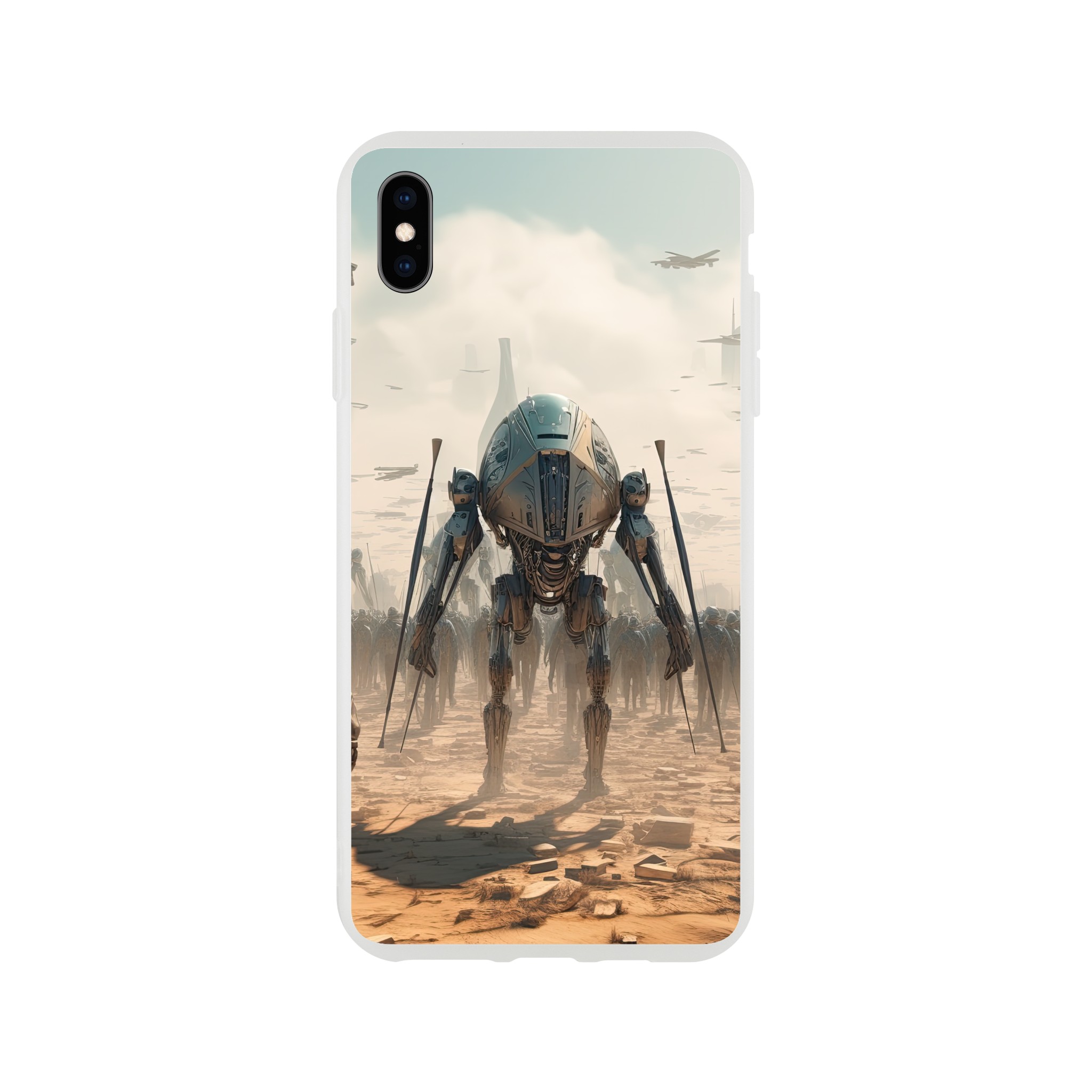 Future War Sci-Fi Futuristic Phone Case – Flexi case, Apple – iPhone XS Max