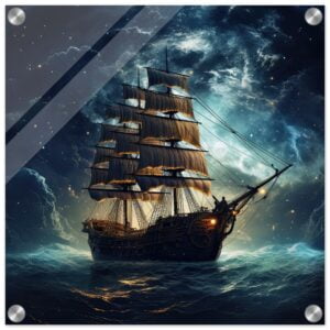 Fantastic Voyage Art Acrylic Print - 40x40 cm / 16x16″