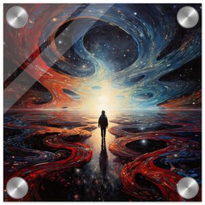 Infinity Abstract Art Acrylic Print - 20x20 cm / 8x8″