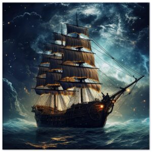 Fantastic Voyage Art Canvas Print - 60x60 cm / 24x24″, Thick