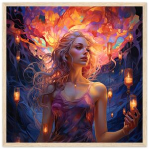 Lovely Lanterns and Colors Framed Print