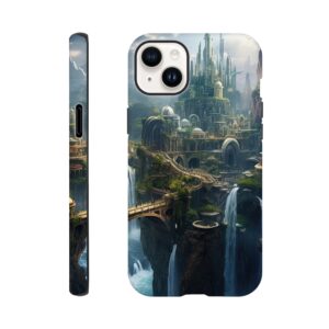 Elven Kingdom Fantasy Landscape Phone Case - Tough case, Apple - iPhone 14 Plus