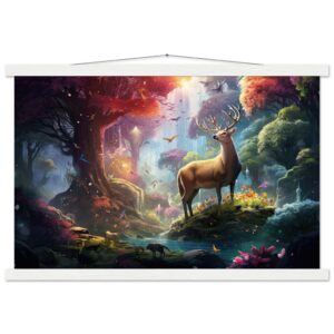 Incredible World - Art Print with Hanger - 40x60 cm / 16x24″, White wall hanger
