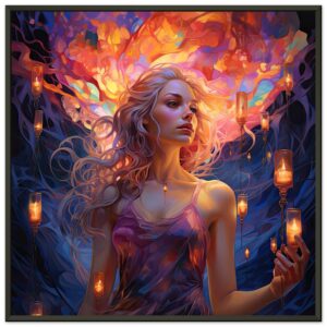 Lovely Lanterns and Colors Framed Print