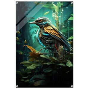 Robotic Bird - Nature - Acrylic Print - 60x90 cm / 24x36″