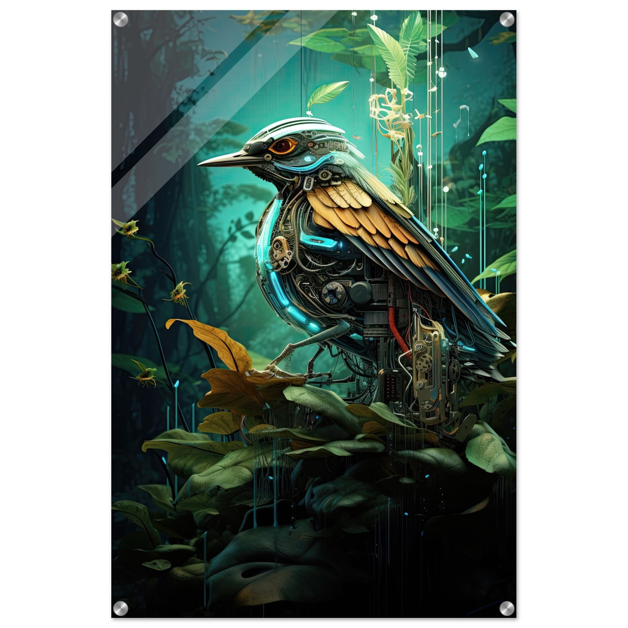 Robotic Bird – Nature – Acrylic Print – 60×90 cm / 24×36″