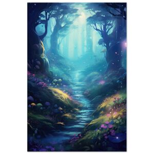 Path Through the Magic Forest Canvas Print - 60x90 cm / 24x36″, Slim