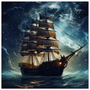 Fantastic Voyage Art Canvas Print - 50x50 cm / 20x20″, Slim
