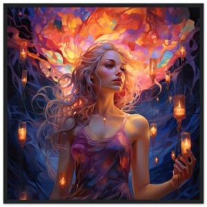 Lovely Lanterns and Colors Framed Print