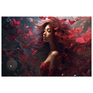 Crimson Reverie Beautiful Canvas Print - 60x90 cm / 24x36″, Thick