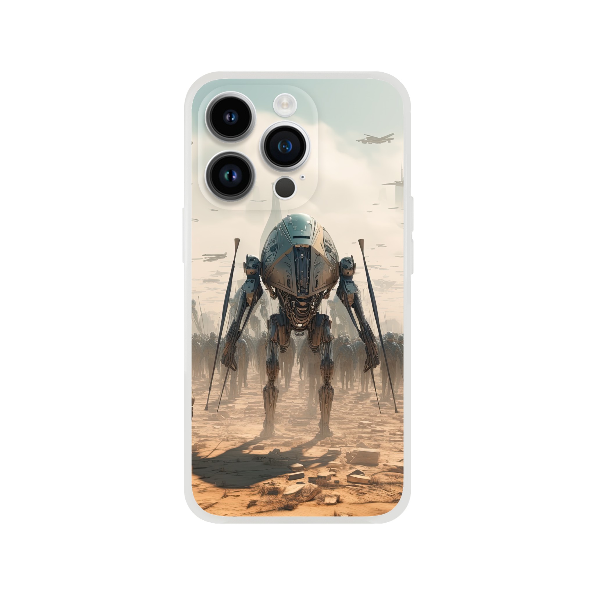 Future War Sci-Fi Futuristic Phone Case – Flexi case, Apple – iPhone 14 Pro