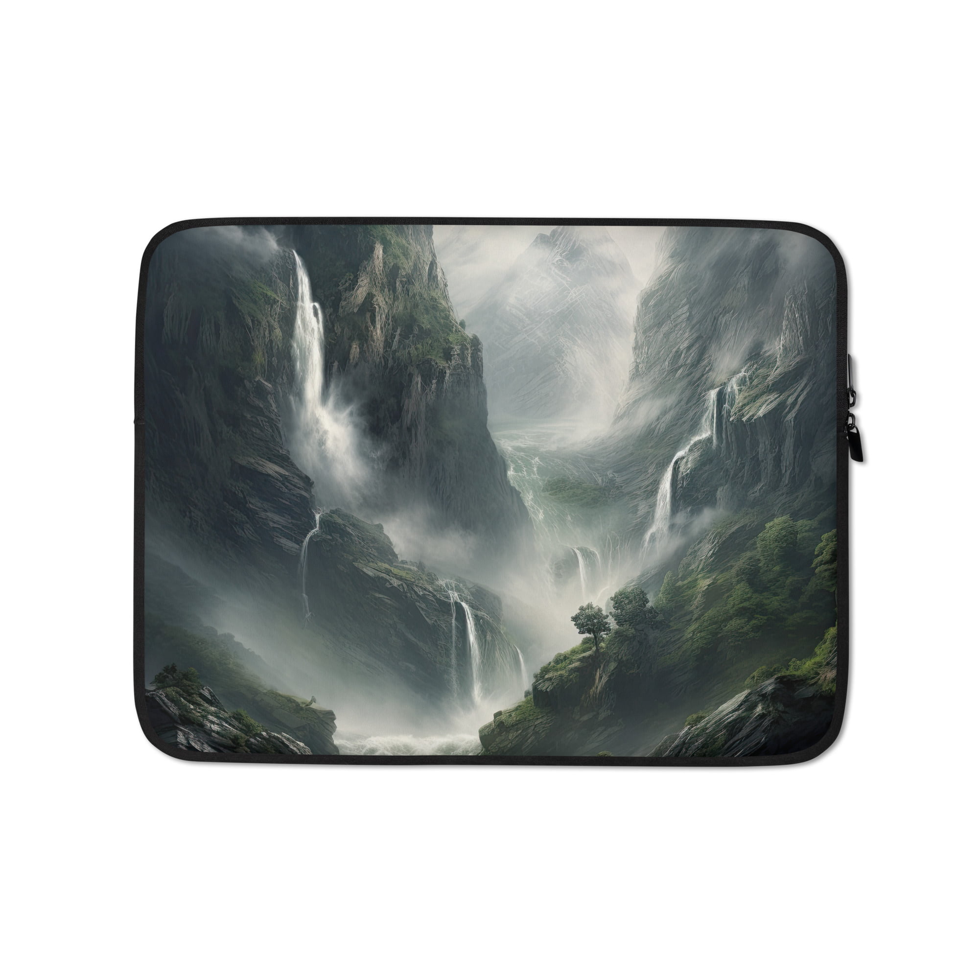 Mountain Waterfall Laptop Sleeve – 13 in
