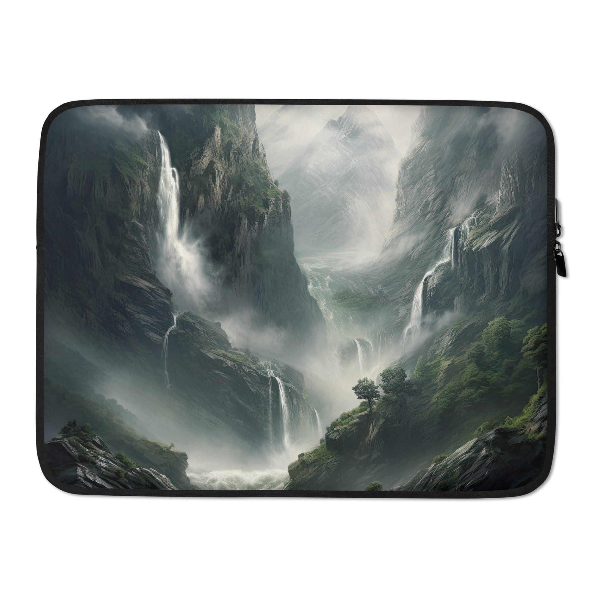 Mountain Waterfall Laptop Sleeve - 15 in