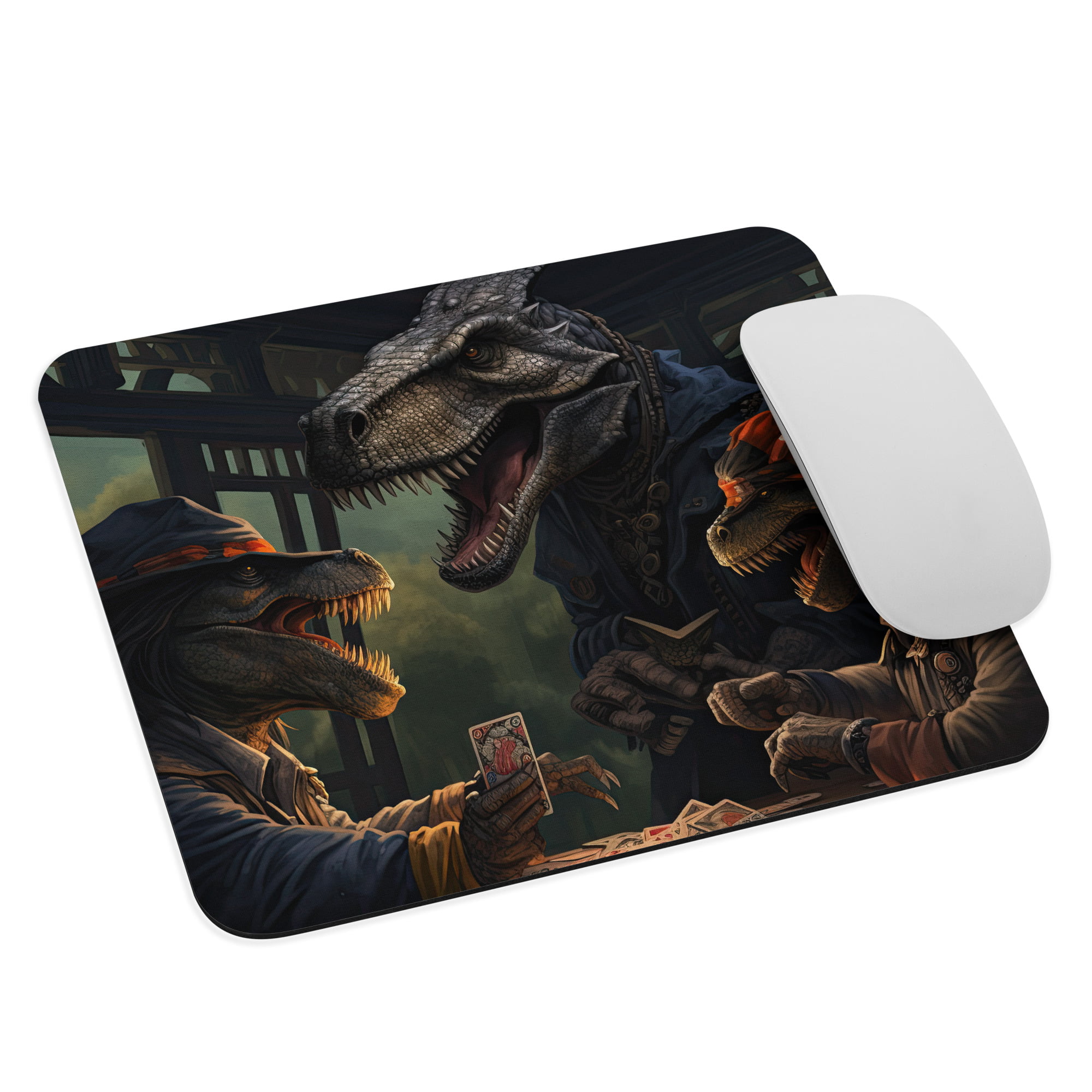 Tyrannosaurus Poker Mouse pad