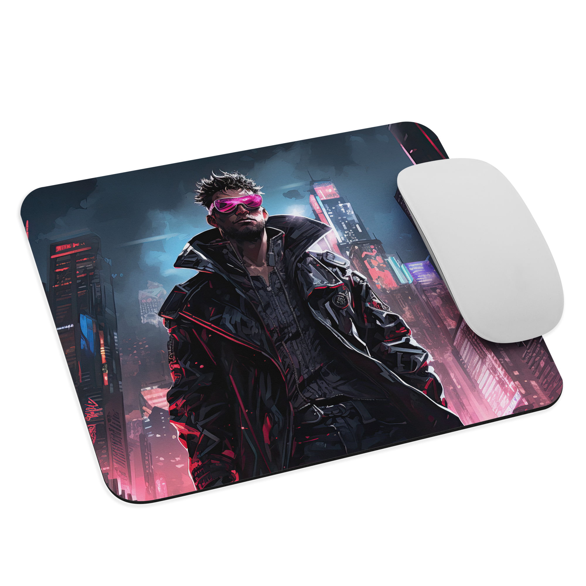 Cool Cyberpunk Dude Mouse pad