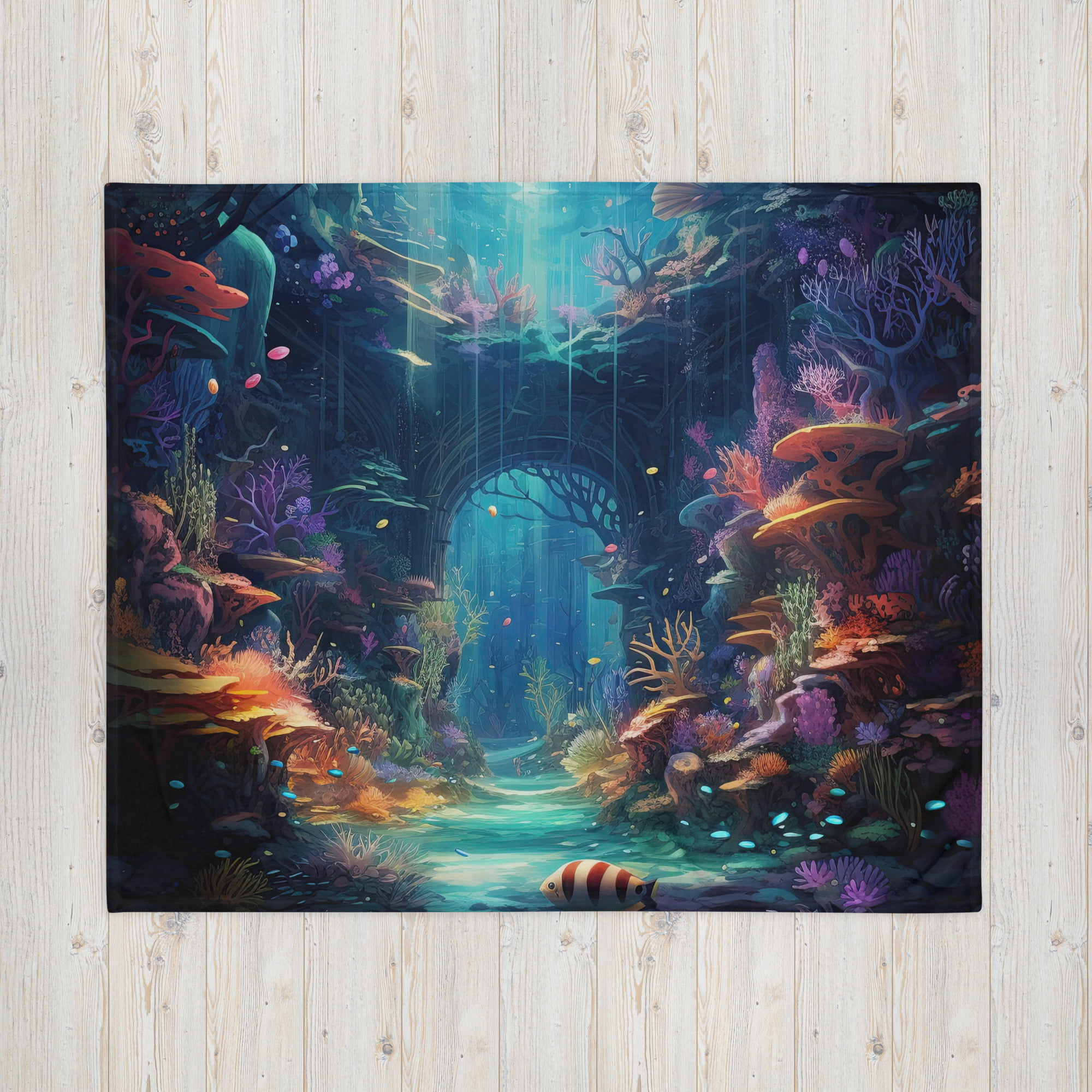 Underwater Paradise Throw Blanket – 50×60