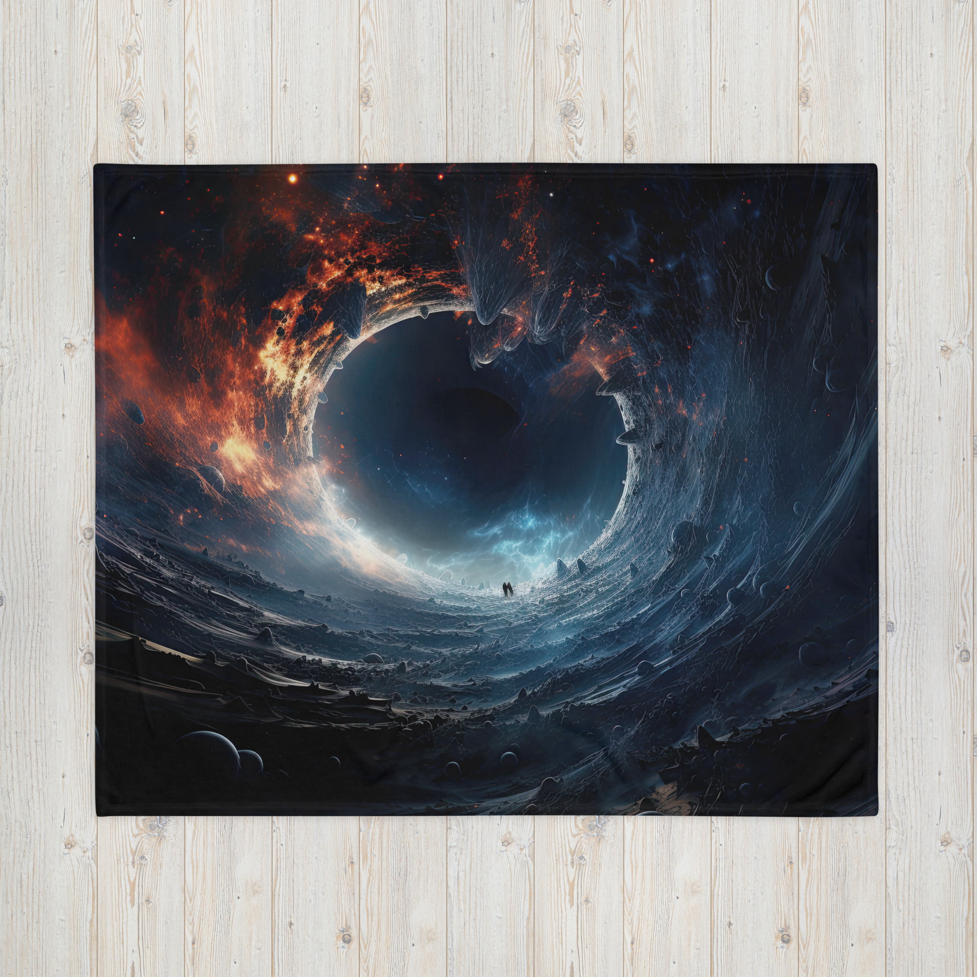 Black Hole Event Horizon Throw Blanket – 50×60