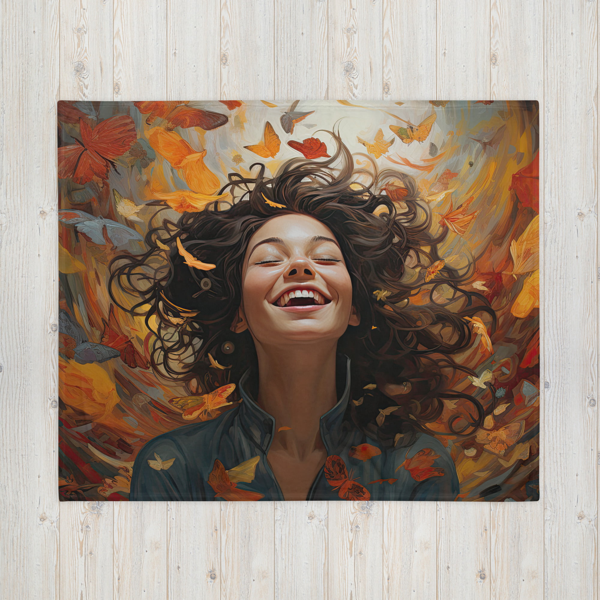 Pure Happiness Art Throw Blanket - 50×60