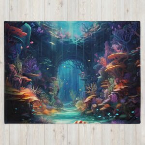 Underwater Paradise Throw Blanket - 60×80