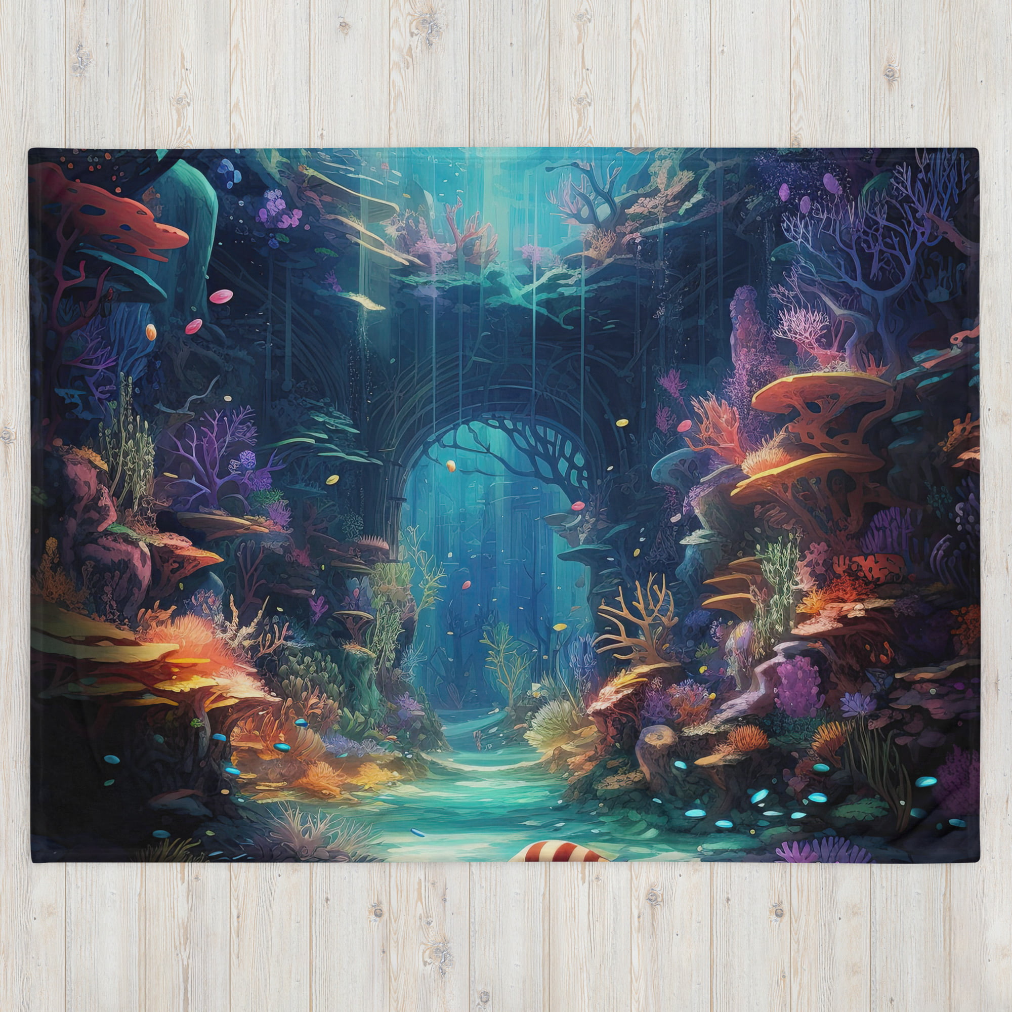 Underwater Paradise Throw Blanket – 60×80