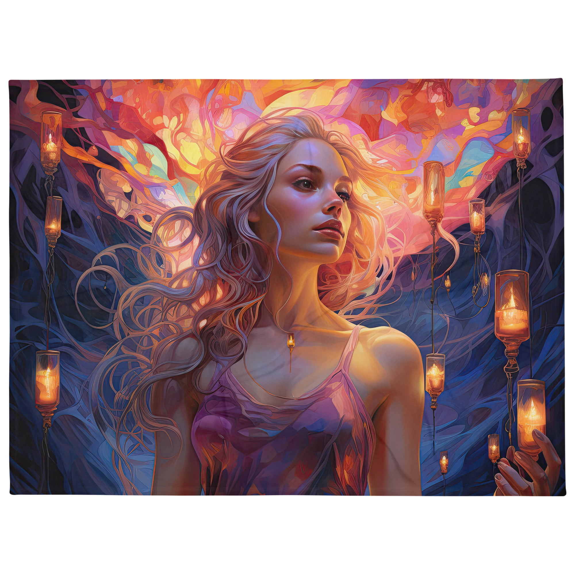Lanterns of Light – Beautiful Throw Blanket – 60×80