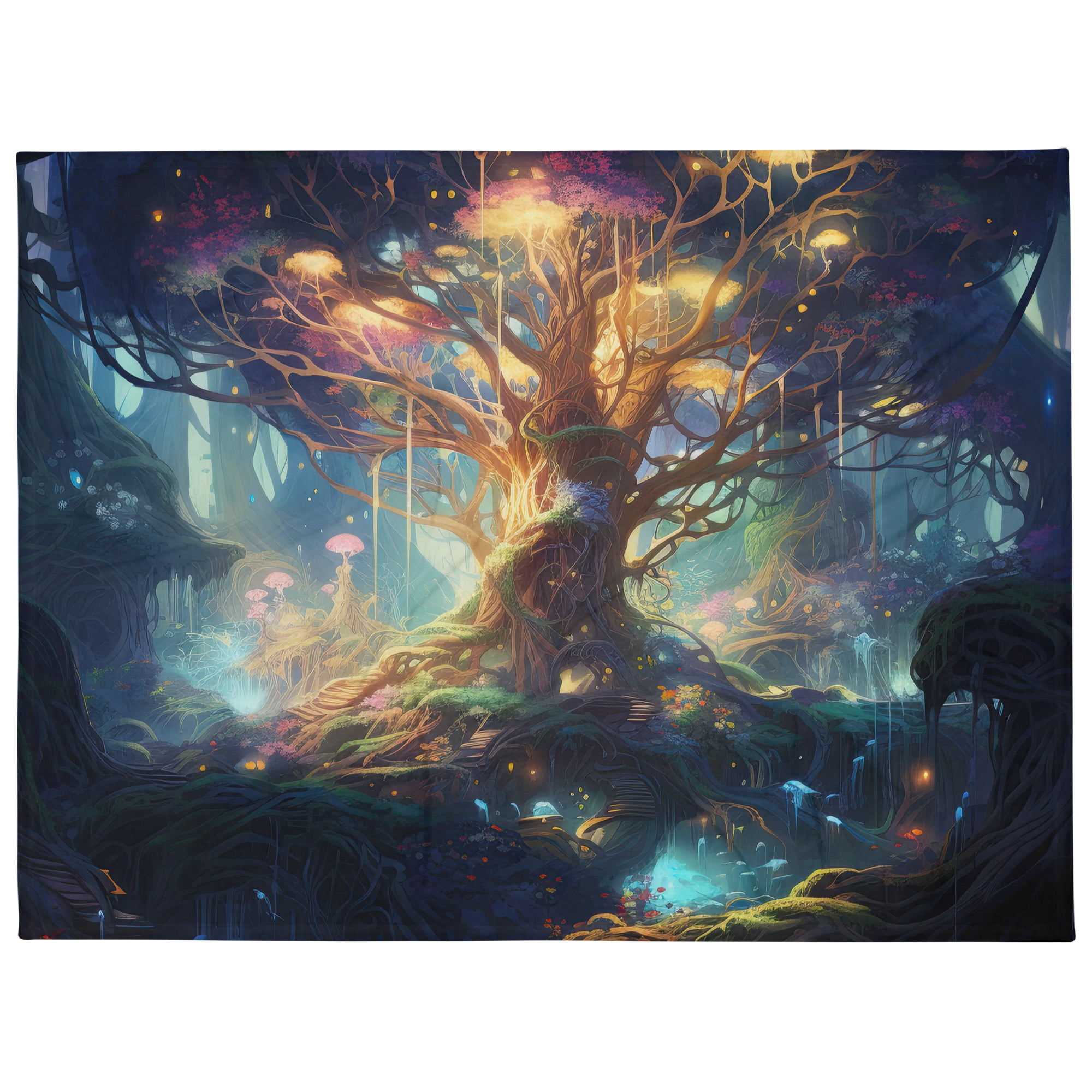 Magical Tree Kingdom Throw Blanket – 60×80