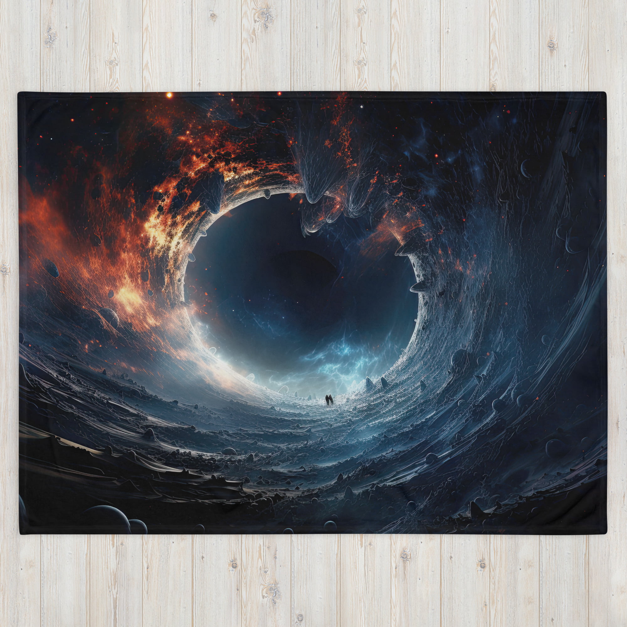 Black Hole Event Horizon Throw Blanket - 60×80