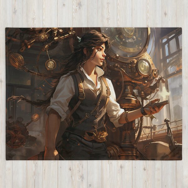 Steampunk Princess Art Throw Blanket - 60×80