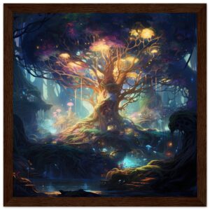 Magical Tree Kingdom Framed Print