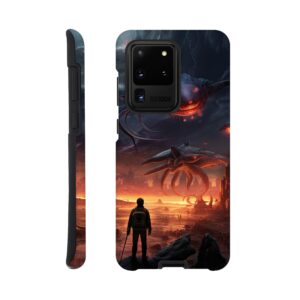 There Be Monsters Sci-fi Phone Case - Tough case, Samsung - Galaxy S20 Ultra