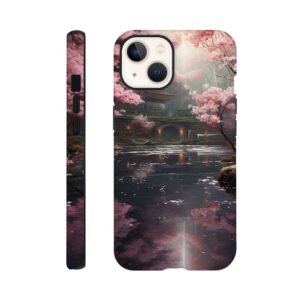 Secret Cherry Blossom Temple Phone Case - Tough case, Apple - iPhone 13