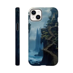 Cliffside Kingdom Landscape Phone Case - Tough case, Apple - iPhone 14 Plus