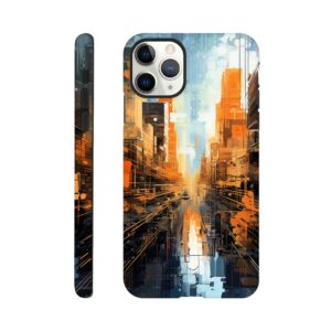 Abstract City Paint Splatter Phone Case - Tough case, Apple - iPhone 11 Pro Max