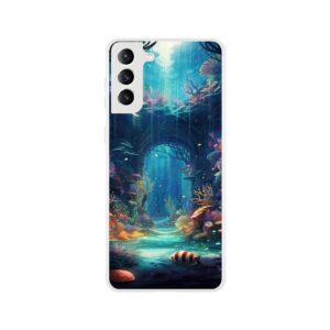 Underwater Paradise Ocean Phone Case - Flexi case, Samsung - Galaxy S21 Plus