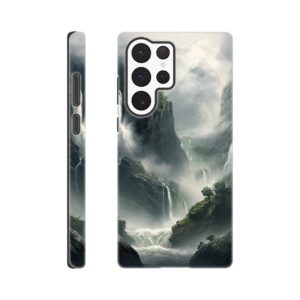 Mountain Waterfalls Rugged Phone Case - Tough case, Samsung - Galaxy S22 Ultra