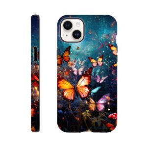 Butterflies of Light Colorful Phone Case - Tough case, Apple - iPhone 14 Plus