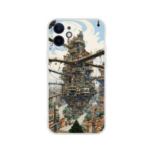Surreal City Abstract Phone Case - Flexi case, Apple - iPhone 12 Mini